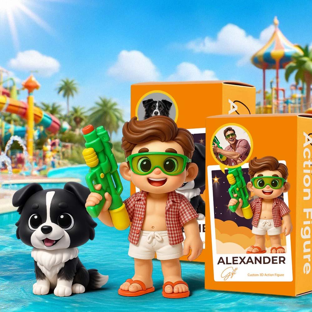 DoDoWish Custom 3D Cartoon Pet Sculpture Personalized Figurine Fun and Cute for Pet Memorial or Decor