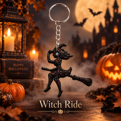 DoDoWish Halloween Glitter Charm Keychain