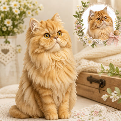 Custom 3D Cat Action Figure: Personalized 3D Figurine from Photo