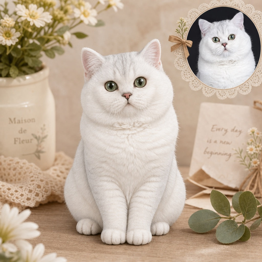 Custom 3D Cat Action Figure: Personalized 3D Figurine from Photo