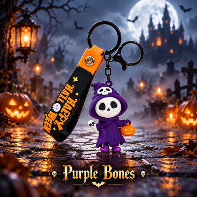 DoDoWish Halloween Skeleton Charm Keychain