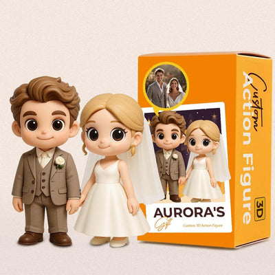 DoDoWish Custom Toy Figure 3D Mini Figures Personalization Toy Figure to Him/Her Custom Action Figure Wedding Gifts