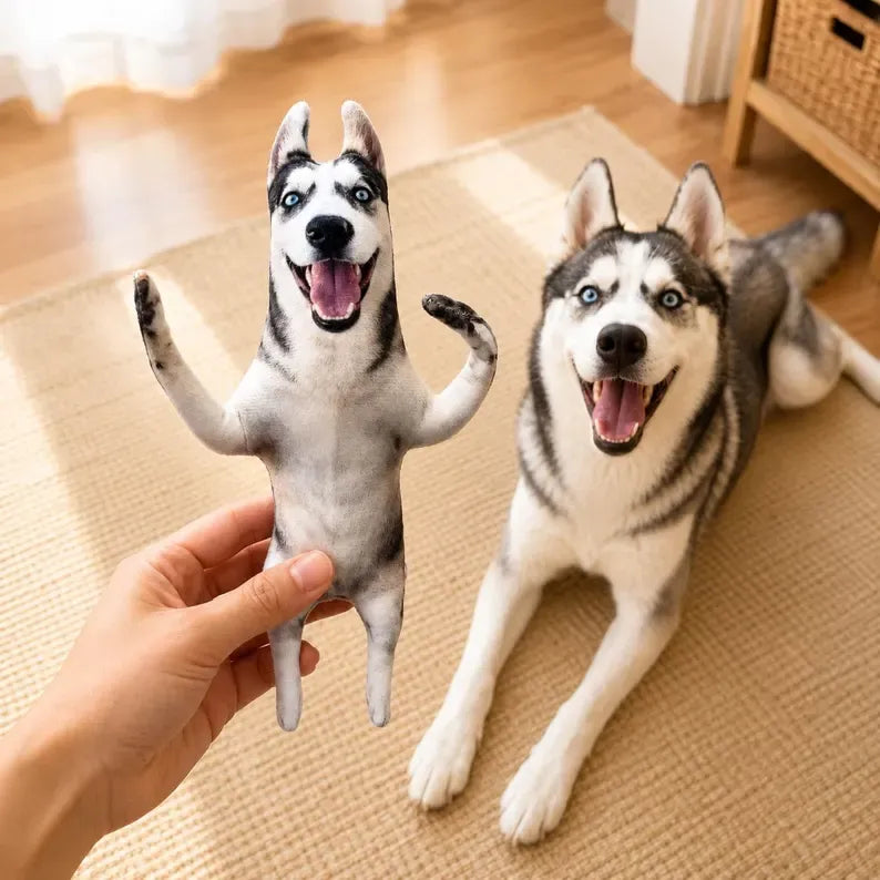 Custom Photo Mini Me Doll – Poseable Plush Toy