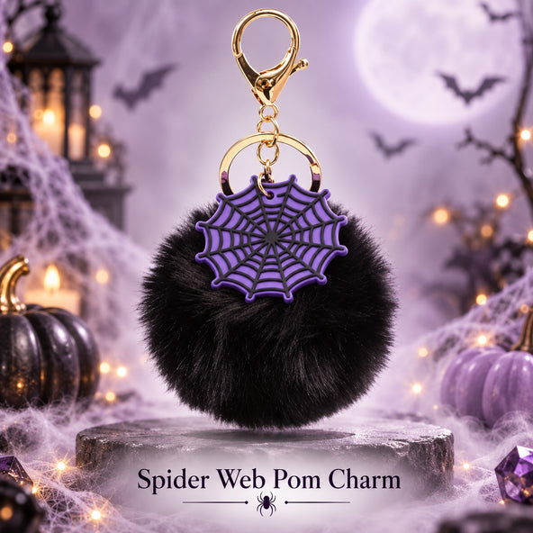 DoDoWish Halloween Pom-Pom Charm Keychain