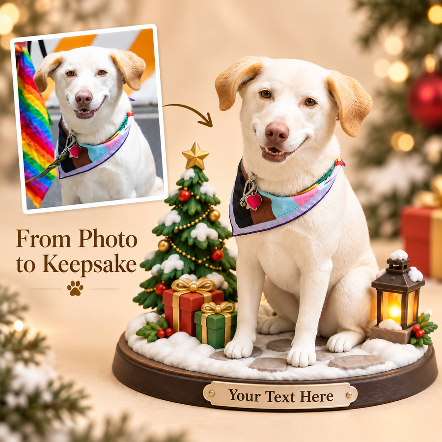 Custom Pet Figurine with 3D Scene