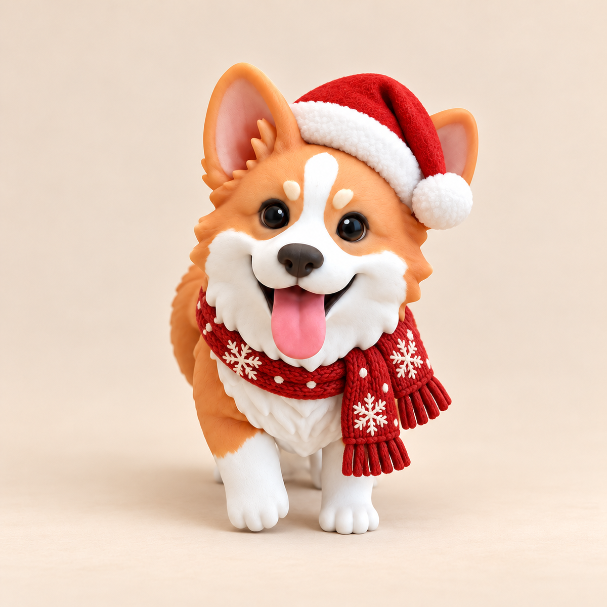 Custom Christmas Pet Figurine from Photo – Personalized Holiday Gift for Pet Lovers