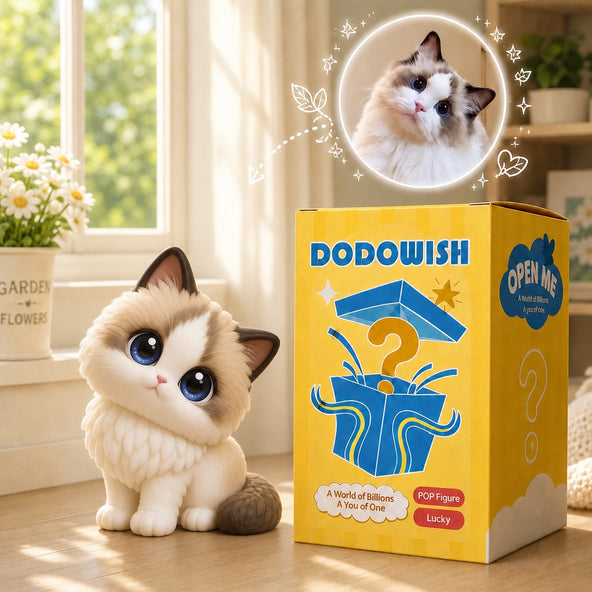 Custom 3D Cat Action Figure: Personalized 3D Figurine from Photo