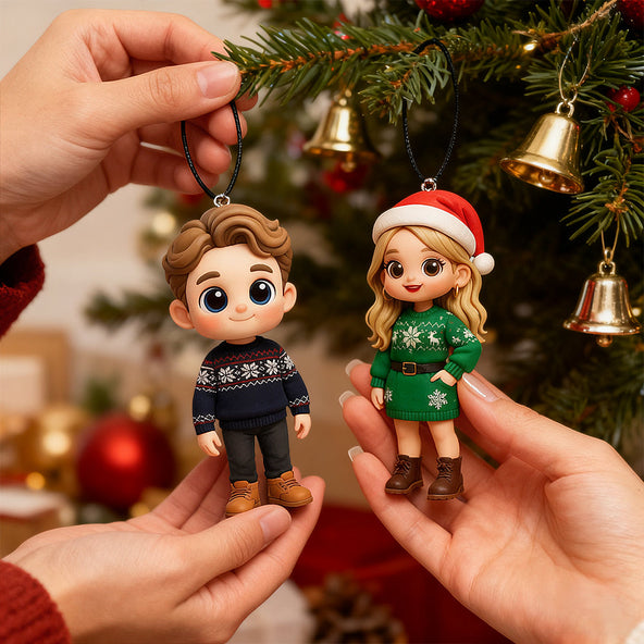 DoDoWish Custom 3D Figure Car Hanging Ornament Personalized Car Decoration Handcrafted Mini Character Custom Car Accessory Unique Personalized Gift