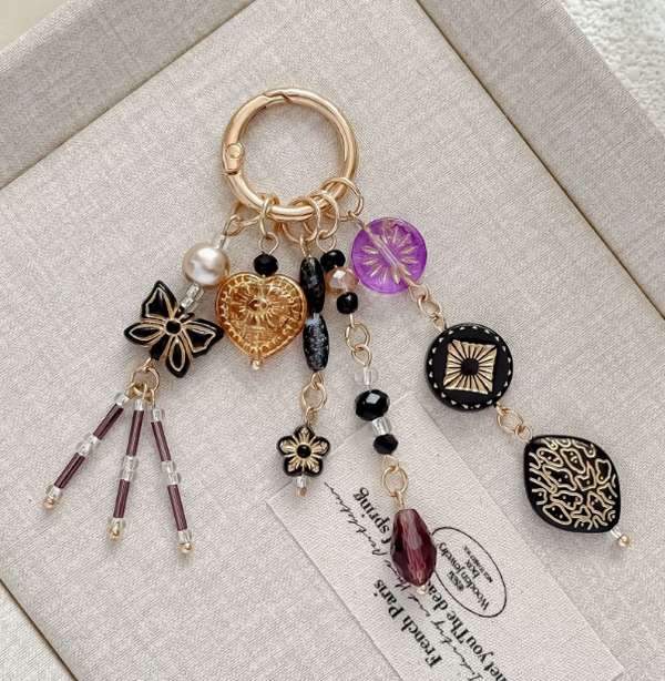 DoDoWish Boho Luxe Beaded Keychain