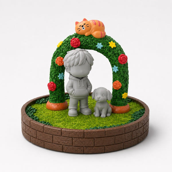 DoDoWish Enchanted Garden Figurine Display Stand