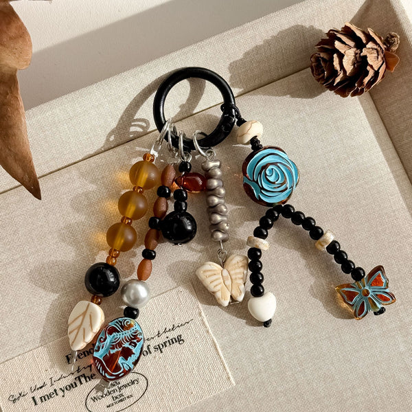DoDoWish Boho Luxe Beaded Keychain