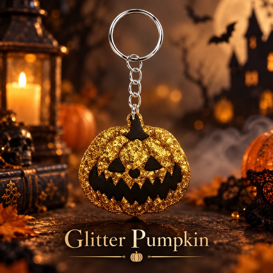 DoDoWish Halloween Glitter Charm Keychain