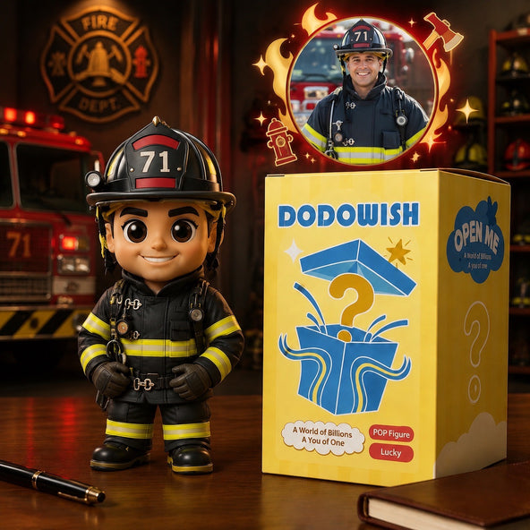 DoDoWish Custom Firefighter Mini Me Figurine
