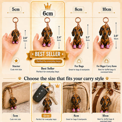 Custom Chibi Figure Keychain - Personalized 3D Photo Miniature