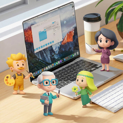 The Analysts Diplomats Sentinels and Explorers 3D Resin Figures Group